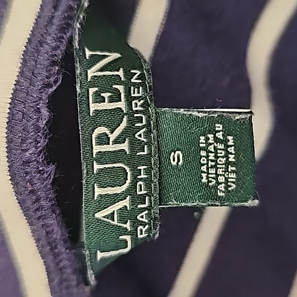 Lauren Ralph Lauren Women's Stripe Navy White Full Lenght Skirt Size Small - Picture 4 of 6